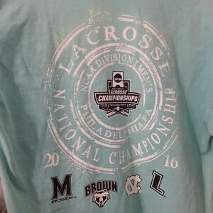 Blue 84 NCAA Men's LaCrosse Championship 2016 long sleeve Sea green T shirt LG